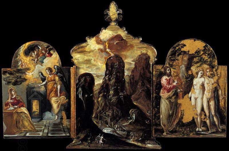 El Greco The Modena Triptych China oil painting art